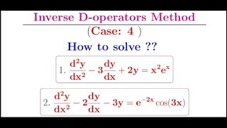 ODE Inverse D operators method - the Exponential Shift Rule