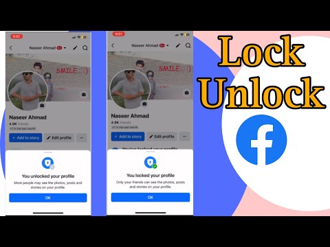 How to lock/unlock Facebook profile 2024
