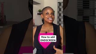 How to add ENDSCREEN to your YouTube video #shorts #shortsviral #ytchannel #viralvideo #viralshorts