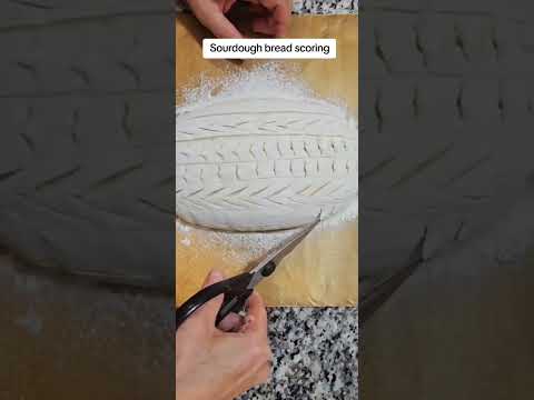 Sourdough bread scoring
