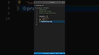 Dictionary #python #pythonprogramming #coding #pythoncoding #code