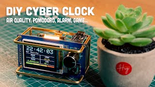 [Satisfying] Building a Cyber Smart Clock: Air Quality, Pomodoro & Alarm