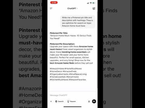 How to write Pinterest pin title and description with chatgpt #pinterestpin #chatgptprompt
