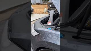 Tesla model X after suspension compressor replacement.