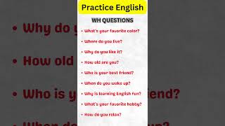 Top 10 WH-Questions for Learning English | Easy English Practice for Beginners
