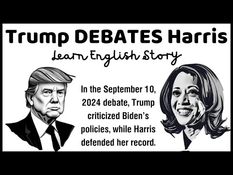 7 - Learn English Through Story Level 2 - Trump Debate Harris - Graded Reader Level 2 - ABC Debate