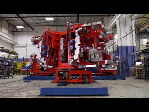 Dual Model Auto Change Large Truck Hood Fender Robot Bonder, Tooling Tech Group
