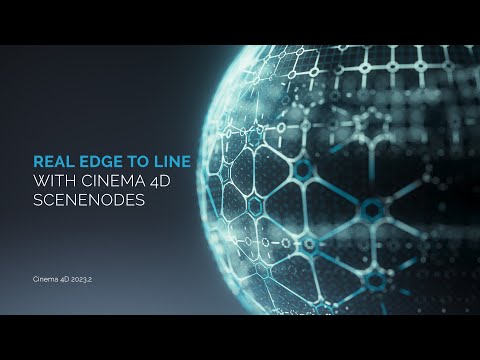 Real Edge to Line with Cinema 4D Scene Nodes