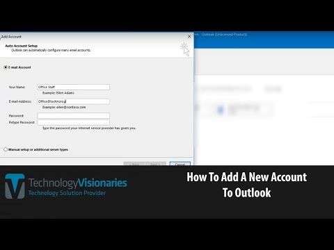 How to Add an Account to An Existing Outlook Profile