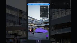 Add realistic motion blur using AI in one click!🚗 #shorts #d5render