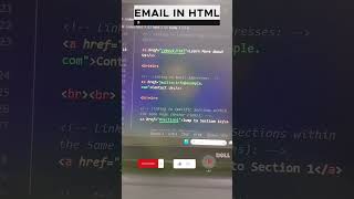How you can apply Email addresses in HTML - learn html #webdevelopment