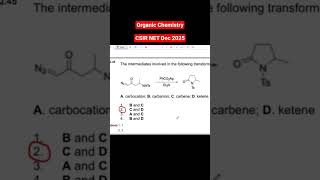 CSIR NET December 2025 #organicchemistry Chemistry question paper with solutions official answer key