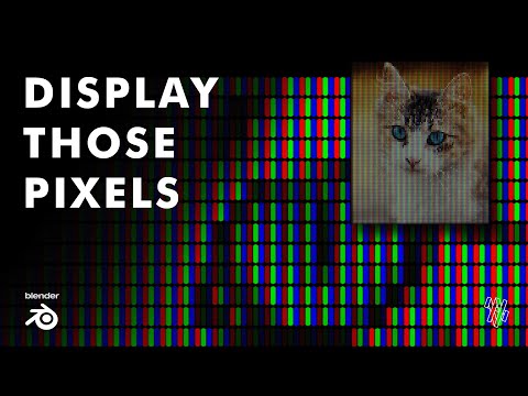 Pixelated RGB Display Shader - Blender Tuturial