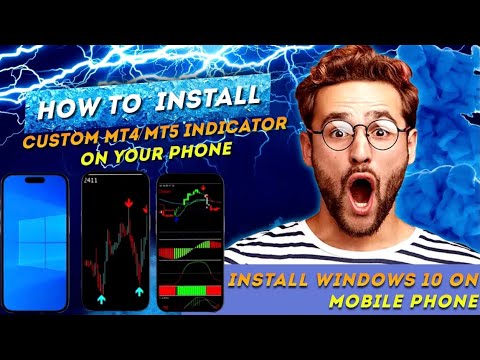 How to install custom indicator on MT5 | MT4 Android and iPhone | Install robot on mobile phones