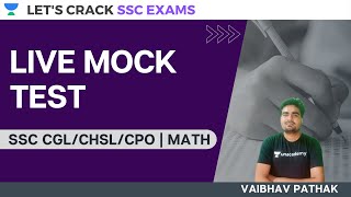 Live Mock Test | Math | SSC Exams 2020/2021/2022