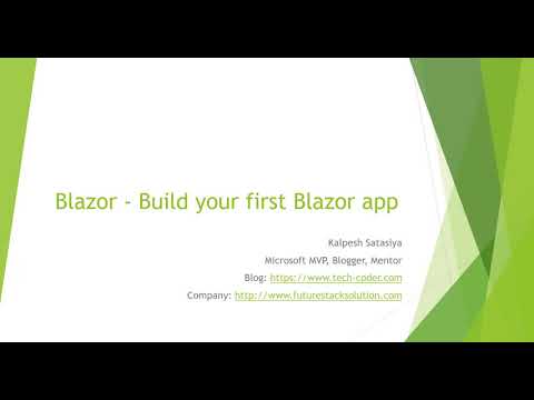 Blazor - Build your first Blazor app