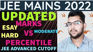 JEE Mains 2022 | Updated Marks vs Percentile | Expected Jee advanced cutoff #jee_2022 #Percentile