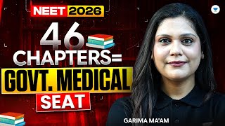 46 chapters = Govt Medical Seat | Garima Goel Mam