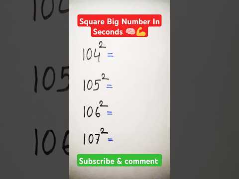 Square Big Numbers in Seconds! | Genius Math Trick #shorts #mathtricks #youtubeshorts #mathematics