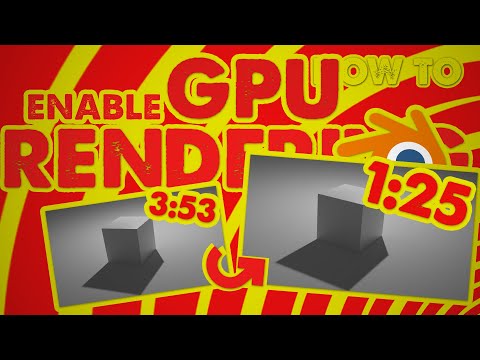 How to enable GPU rendering (Blender tutorial)