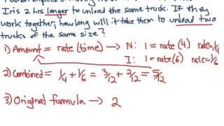 Work Rate Word Problem