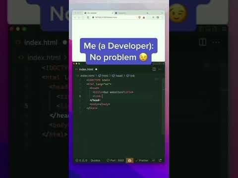 Favicon use in HTML 👆🤞#coding #programming #programmer #developer #javascript #html #coder #css
