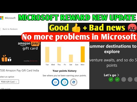 Good + Bad News👍Microsoft Rewards | Microsoft Rewards Redeem Problem Solved |Microsoft Reward Update