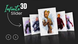 Create a 3D Infinite Image Slider Using HTML & CSS #webdevelopment #html  #javascript #programming