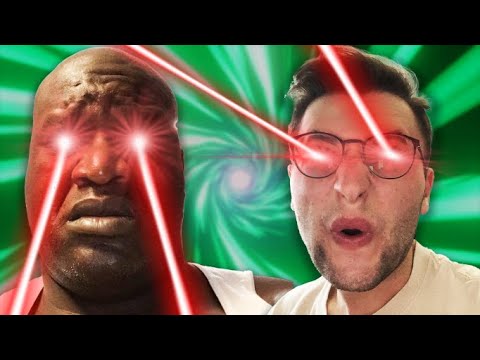 I beat Shaq in a staring contest