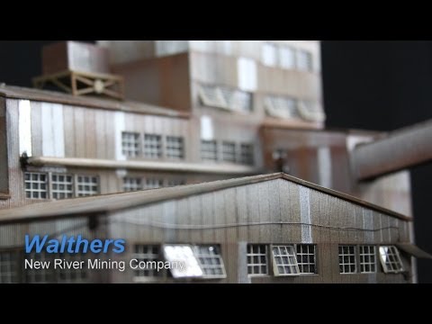Model Railroad Building Walthers New River Mining Company, Weathering and more