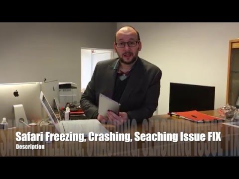 Safari Issue, Freezing, Search Bar, Crashing FIX For iOS & OSX : Easy