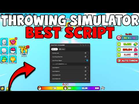 Throwing Simulator Script Auto Farm Auto Throw Tutorial Roblox (2026)