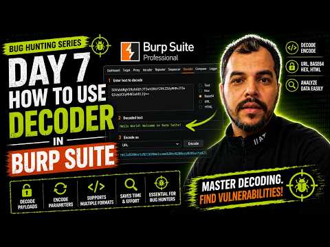 [English] Day 7: How to Use Decoder in Burp Suite (Encode/Decode Secrets) | Bug Hunting Full Course