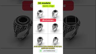 30 gents rings #3dmodel You can visit our designer profile from the link in the description.
