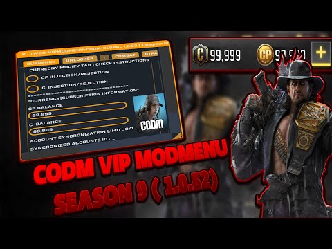 CODM MOD MENU SEASON 9 (1.0.52) - 99999 CP-C & ....