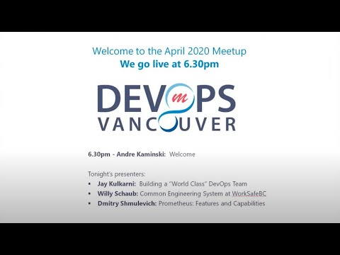 DevOps Vancouver Meetup - April, 2020
