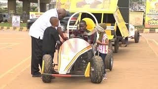 Ugandan showcases a locally made Formula One–Style car