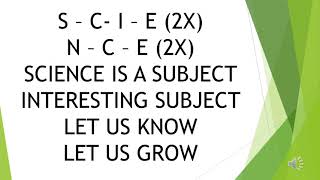 SCIENCE SONG (S-C-I-E-N-C-E)