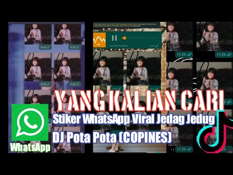 Stiker WhatsApp Jedag Jedug DJ Copines - Pota Pota || Stiker WhatsApp yang lagi Viral di Tik Tok