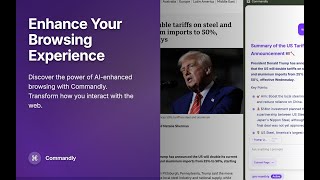 Commandly – AI Assistant for Effortless Web Interaction