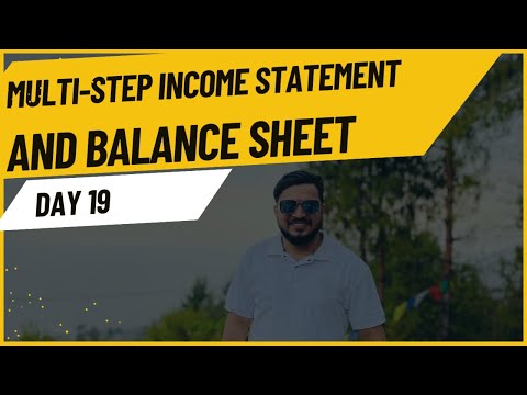 Day 19 Multi-step Income Statement and Balance Sheet Class 12 NEB Exam