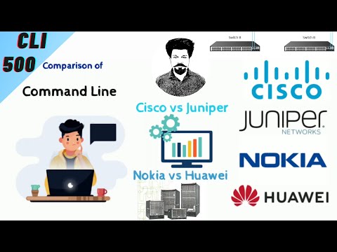 cisco Vs Juniper  &  Nokia Vs Huawei  Commands   Line-CLI