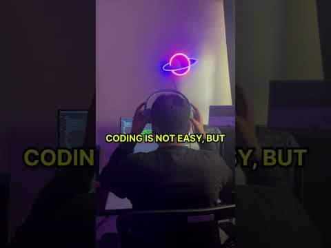 Coding is not easy but the satisfaction is unbeatable