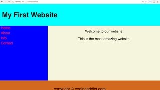 HTML and CSS Tutorial for beginners - First Website Project