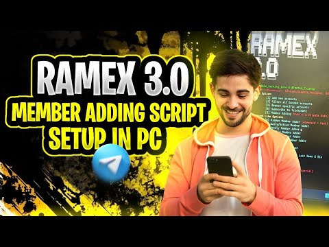 How to Setup Ramex3.0 Script In Pc 🔥 | Add Unlimited Member in Telegram Group | Telegram |TrickyAbhi