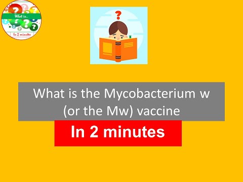 What is the Mycobacterium w (or the Mw) vaccine in 2 minutes.
