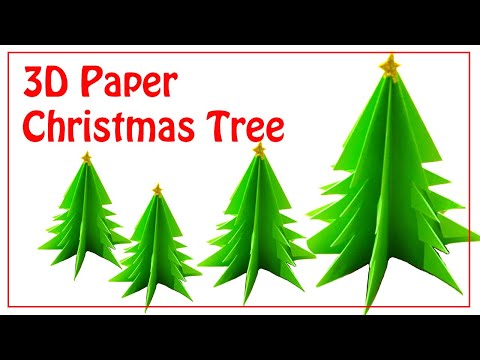 How to Make a 3D Paper Christmas Tree