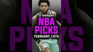 BEST NBA Picks for today on Sleeper 2/19/2025 | Sleeper Picks Promo Code