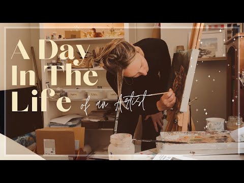 A DAY IN MY LIFE AS AN ARTIST | A SUMMERY PAINTING VLOG | Alex Goddard Art