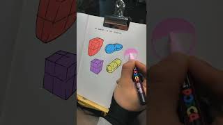 Try this drawing exercise 🧠 #shapedesign #form #art #study #drawing #posca